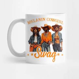 African Melanin Cowgirl Swag Black History Gift For Women Girls Mug